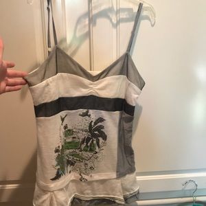 Asymmetrical design tank top